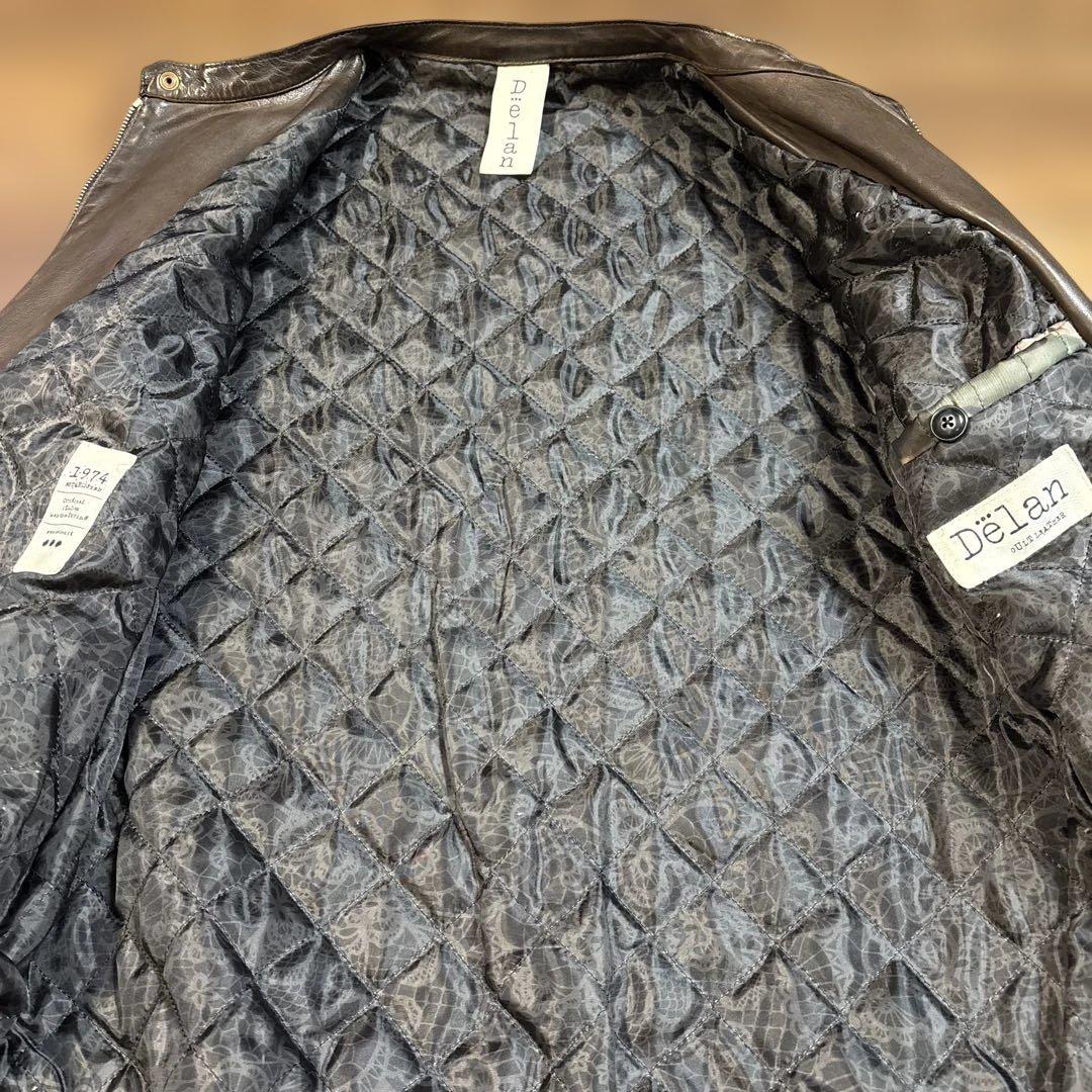 delan デラン　ダークブラウン シングルライダース