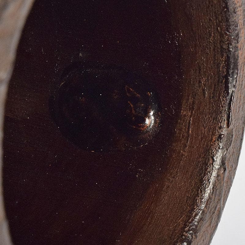 茶道具　漆芸家　難波仁斎作　金蒔絵　花入　掛花入　共箱　C　R9505