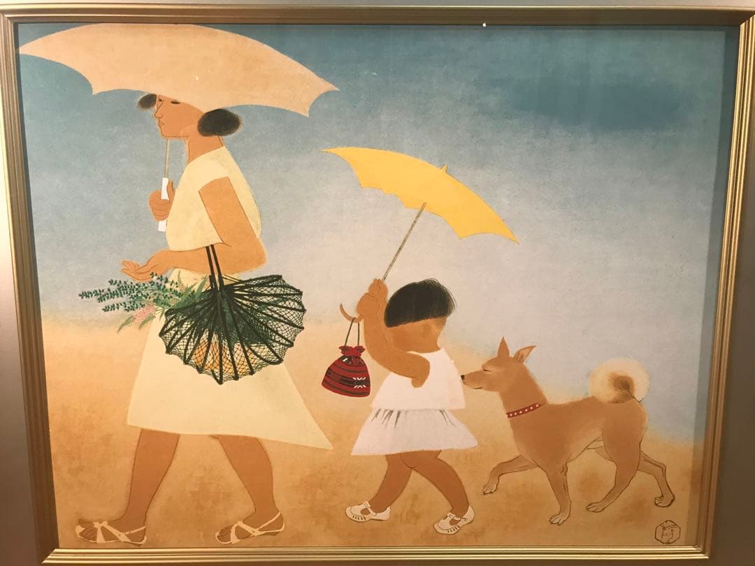 小倉遊亀　「径」　リトグラフ＋シルクスクリーン　落款・作品証明シール有り