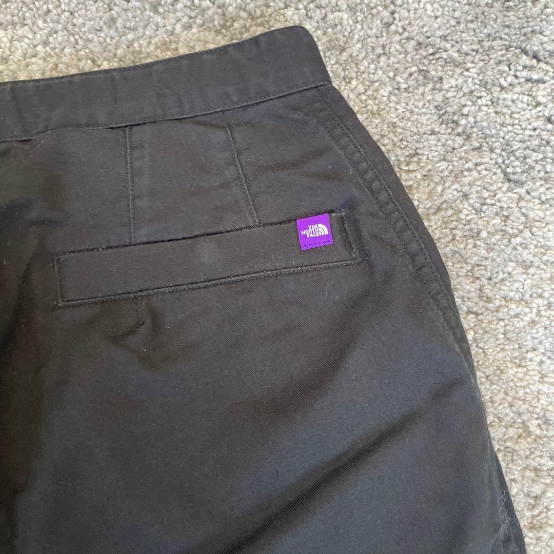 パープルレーベル　クールマックスチノワイドテーパードパンツ