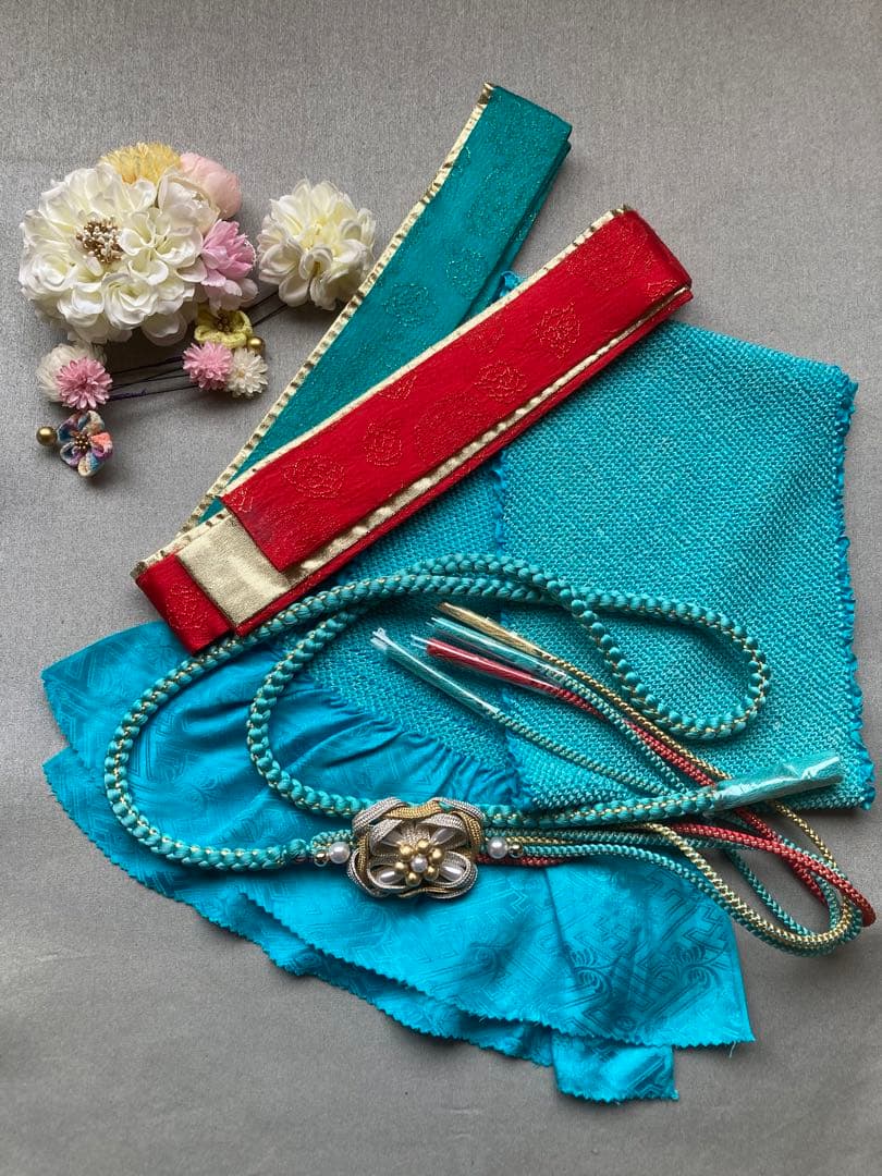 振袖フルセット　白総刺繍