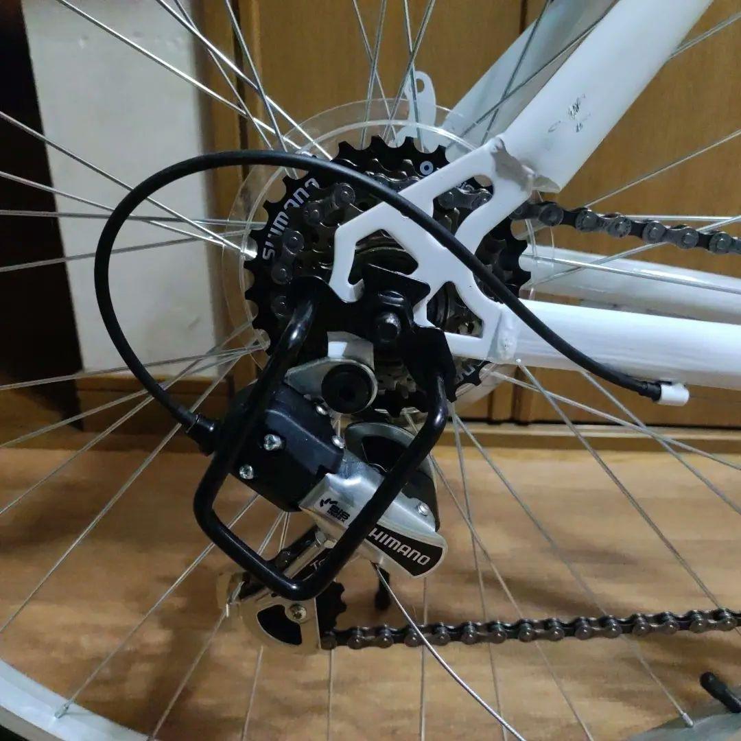 ま*ん様 クロスバイク ホワイト 700C