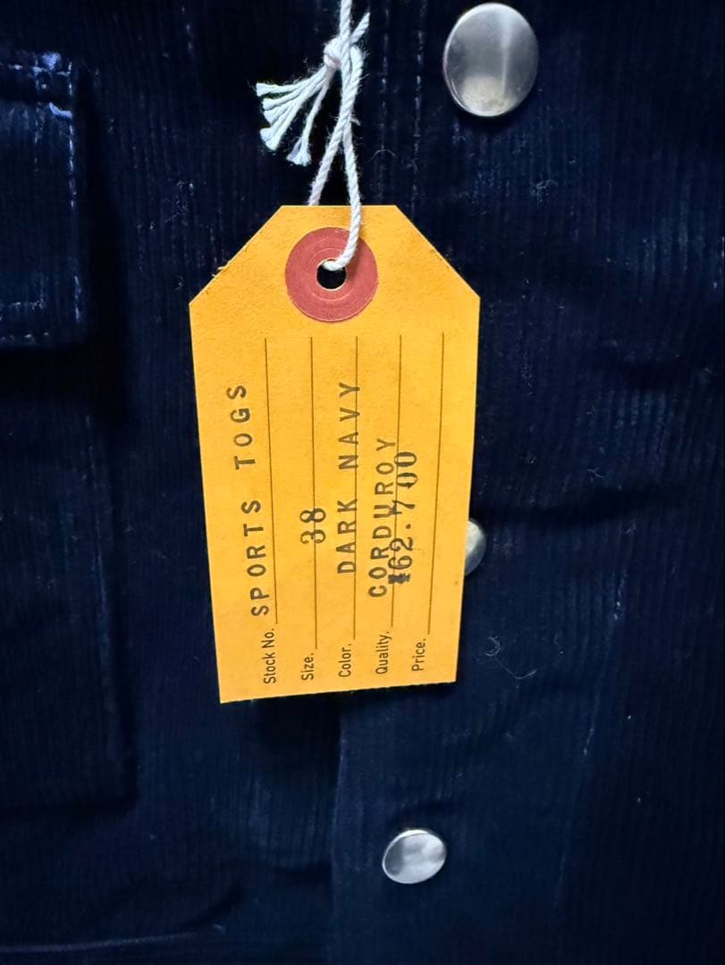 アットラスト タイムウォーンクロージング コーデュロイ ジャケット 38