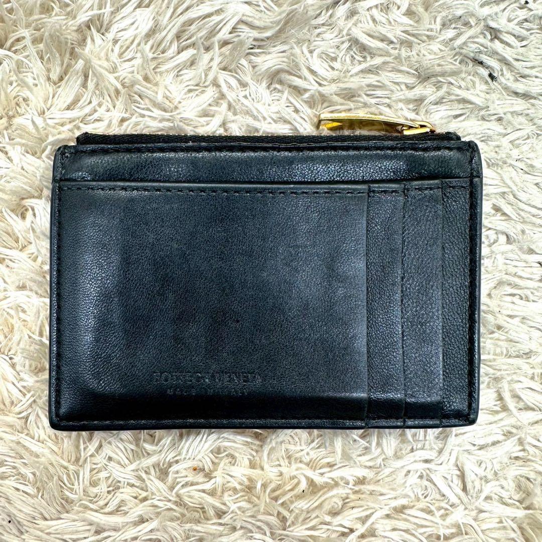 【美品】ボッテガヴェネタ フラグメントケース カセット ブラック RFID