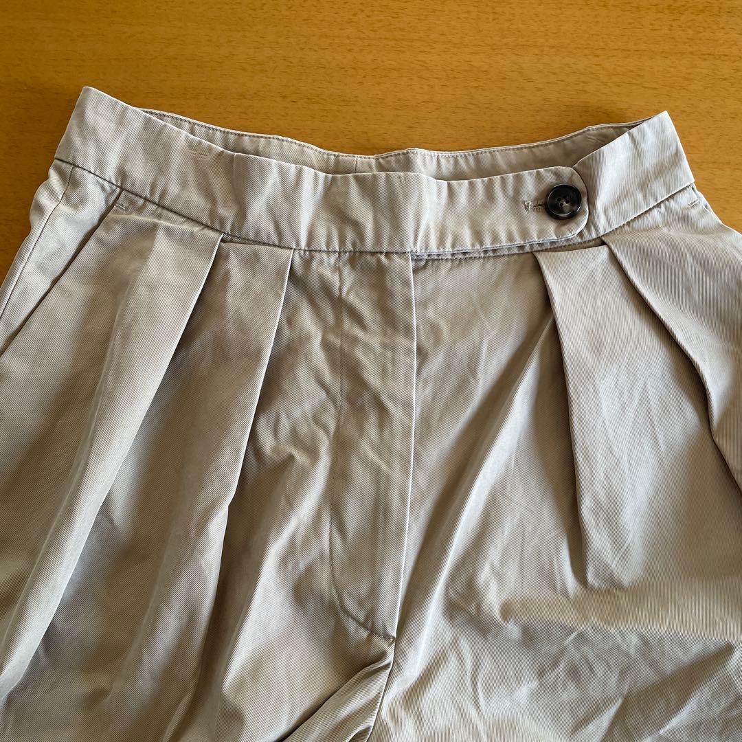 ワイドチノパンツ　ベージュ　36