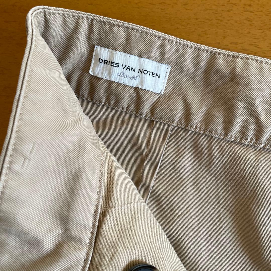 ワイドチノパンツ　ベージュ　36