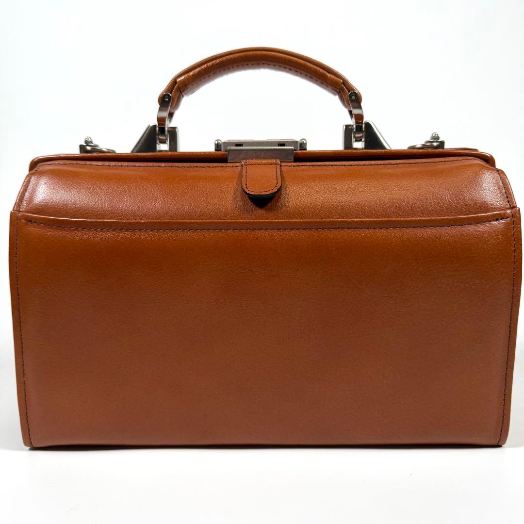 【極美品】SADDLE 豊岡鞄　ミニダレスバッグ　2way レザー　ブラウン