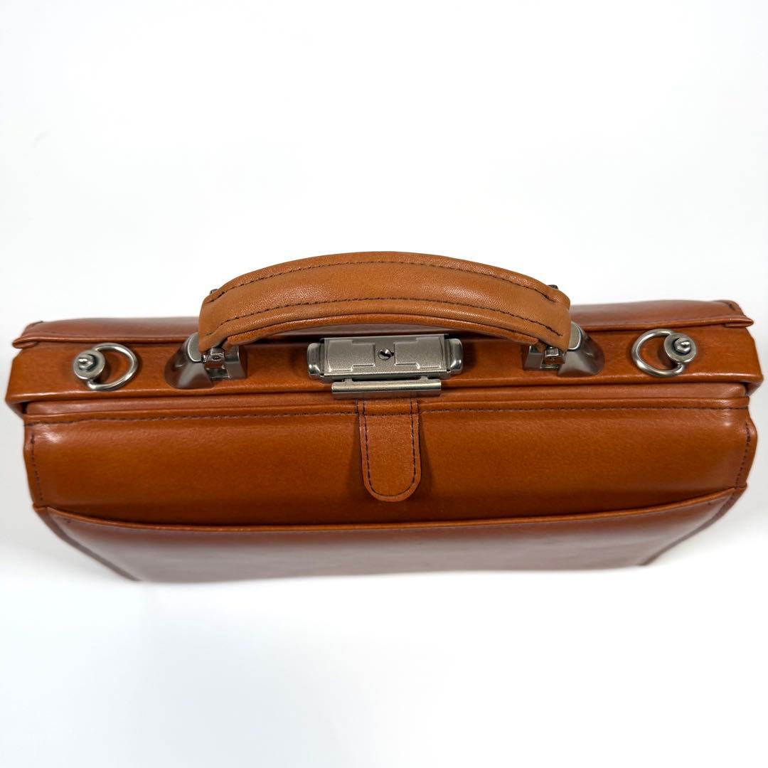 【極美品】SADDLE 豊岡鞄　ミニダレスバッグ　2way レザー　ブラウン