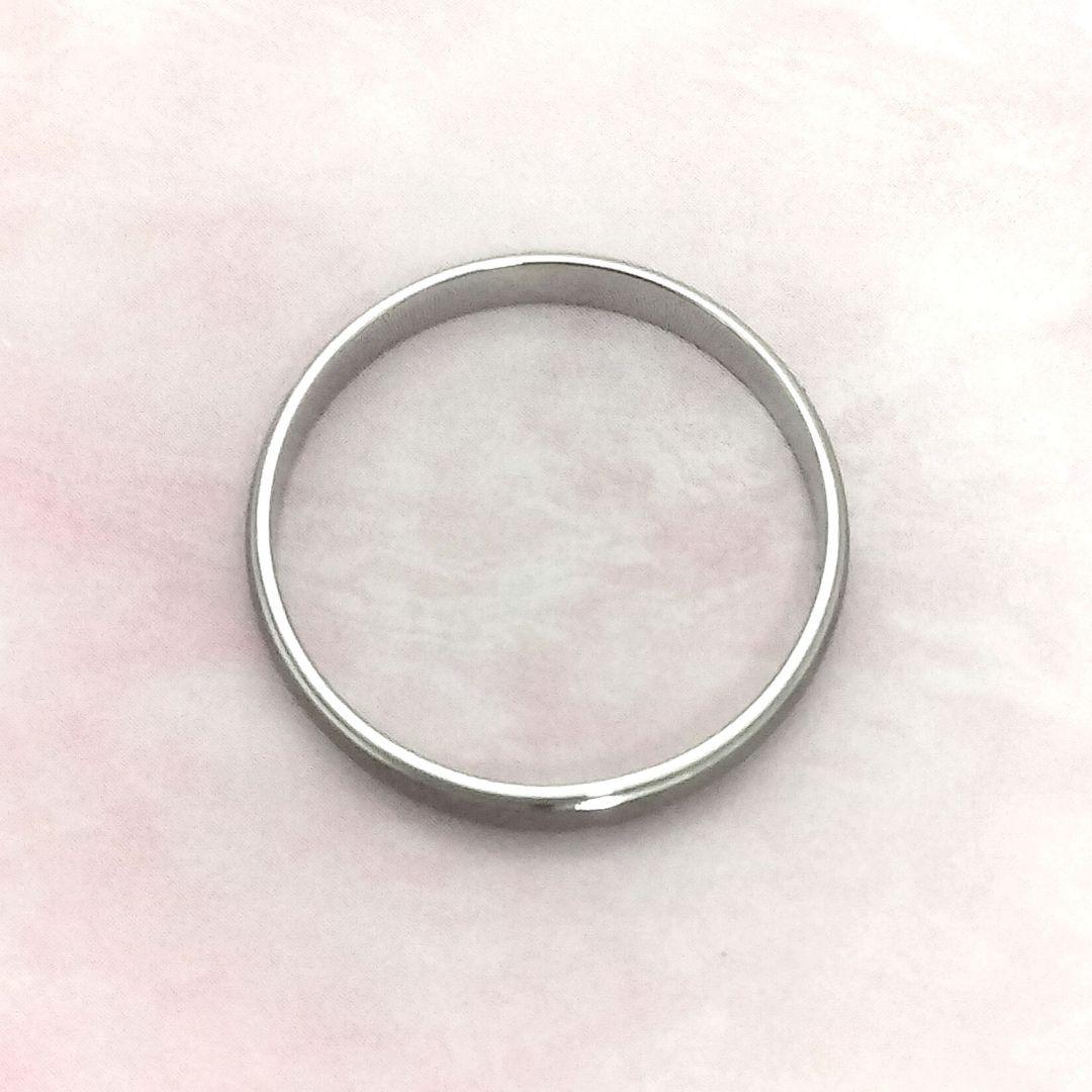 Pt900 甲丸 リング 艶消し 地金 18号 プラチナジュエリー