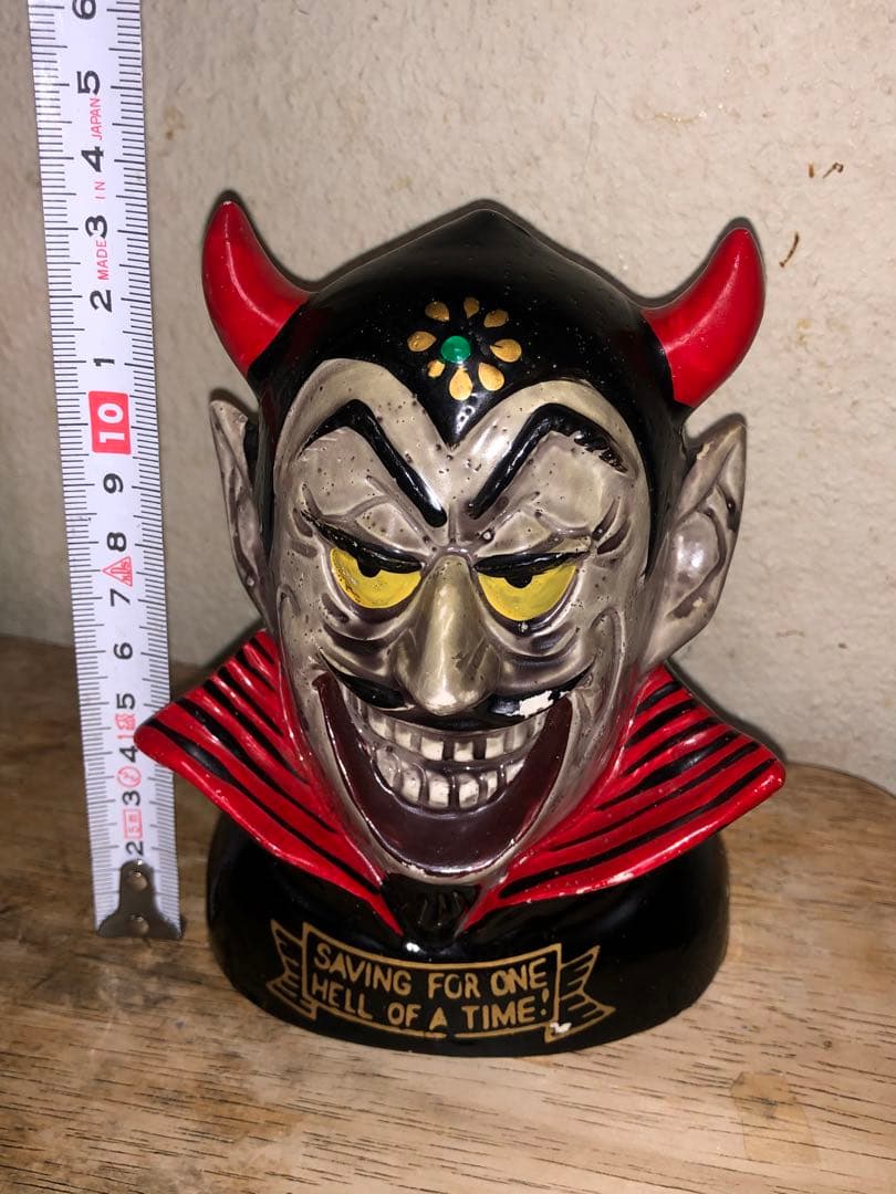 ビンテージ50s デビル　悪魔　貯金箱　ミッドセンチュリー ネイバーフッド　死神