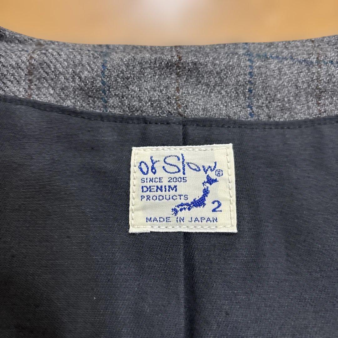 新品半額！オアスロウorslowヴィンテージレプリカ ウールチェックベスト