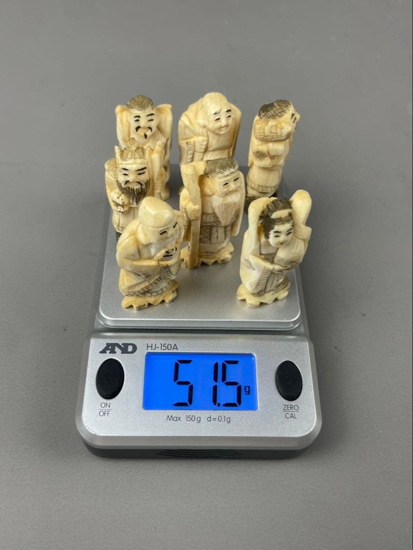 極上 七福神 彫刻 縁起物 置物 アンティーク 古美術