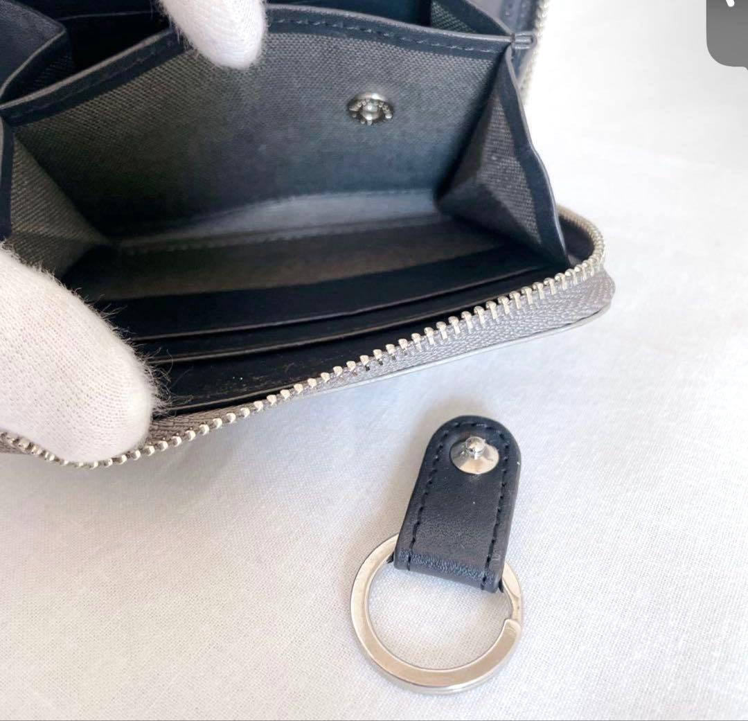 ヴィヴィアンウエストウッド 本革 ミニ財布 オーブ グレー 手書き風アート