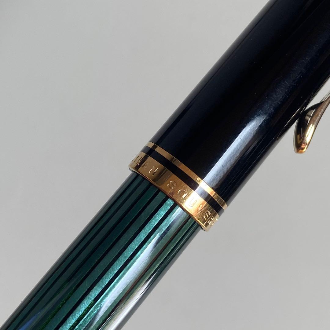 ペリカン スーベレーン 万年筆 グリーンストライプ 緑 M400