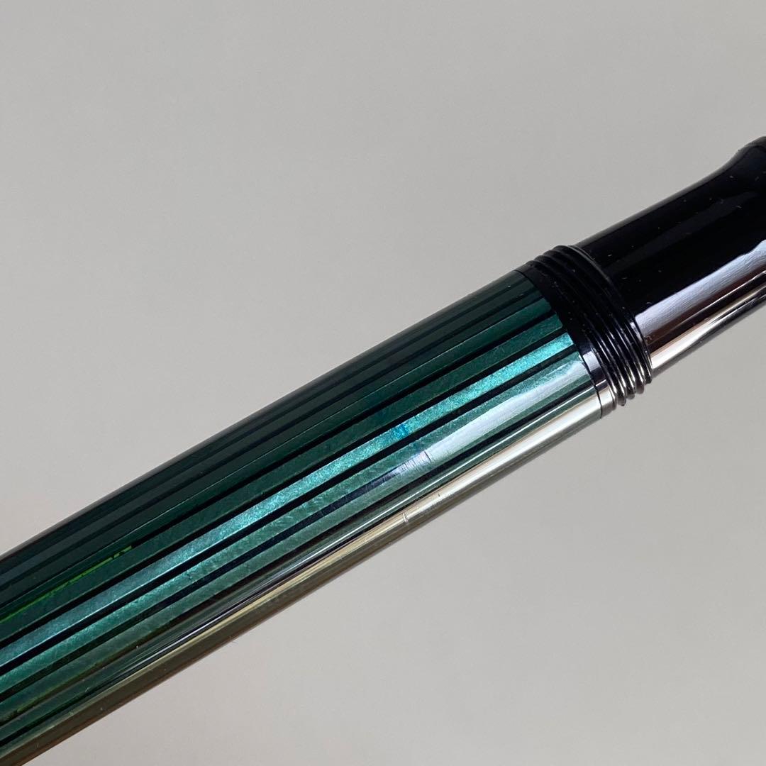 ペリカン スーベレーン 万年筆 グリーンストライプ 緑 M400