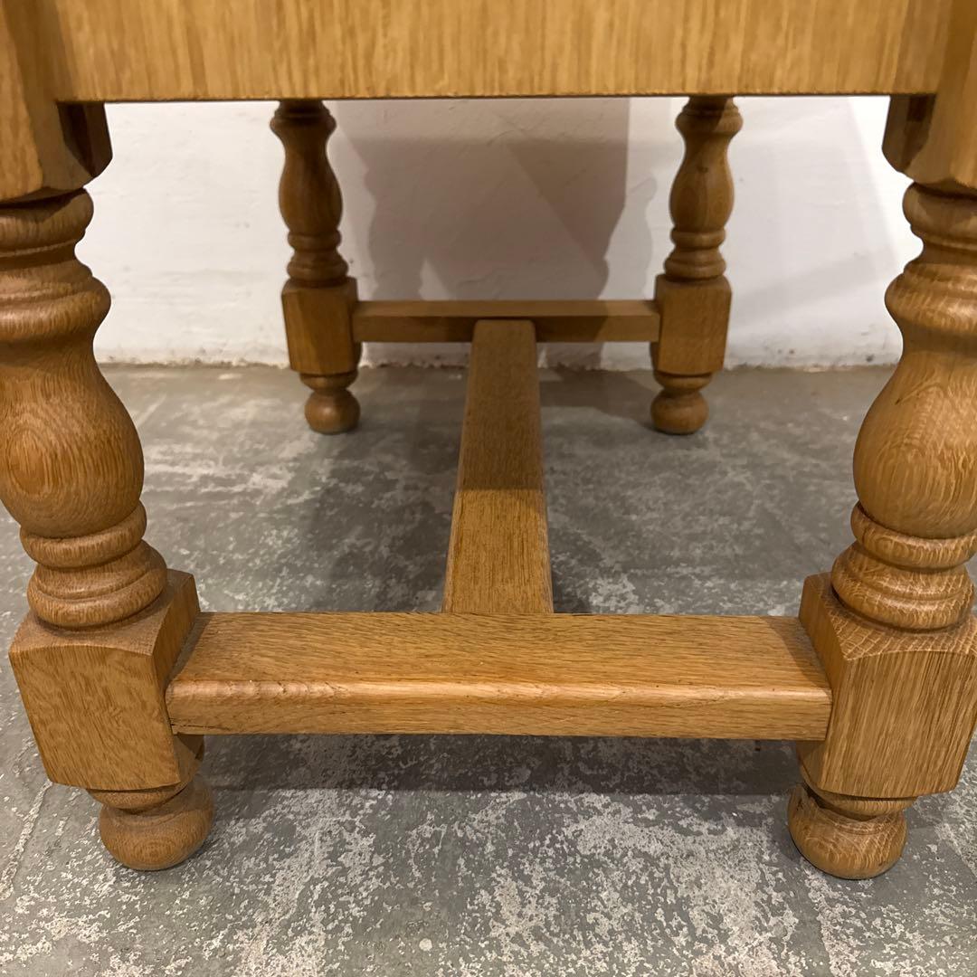 ビンテージ　木製サイドテーブル　ベッドサイドテーブル　引き出し付き　1