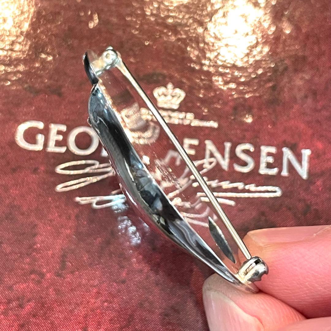 美品 ジョージジェンセン ブローチ 100B スズラン シルバー 925