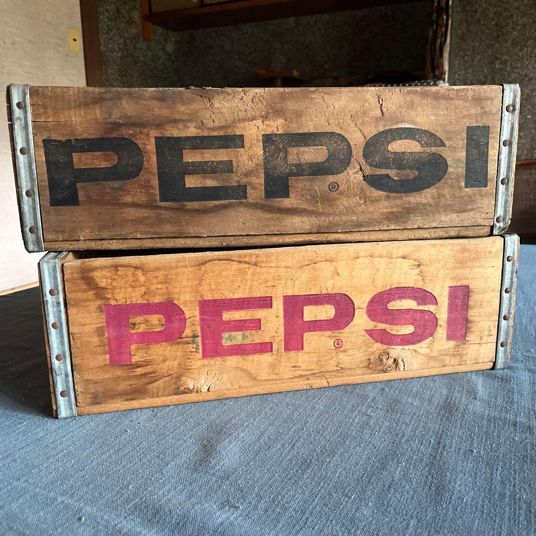 PEPSI ペプシ アンティーク　木箱