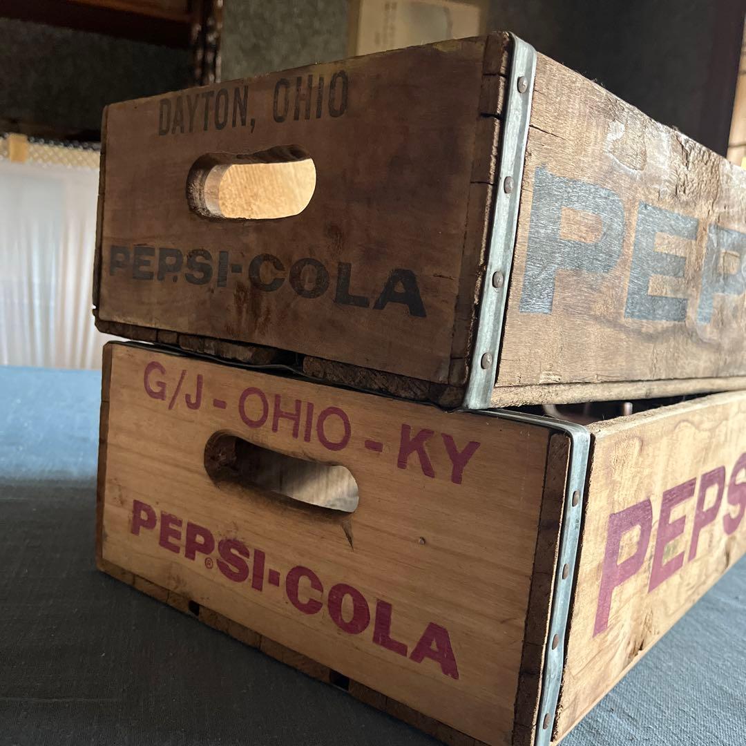 PEPSI ペプシ アンティーク　木箱