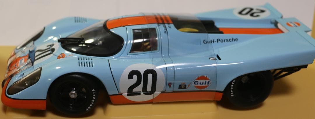 オートアート ポルシェ９１７ｋ　映画「栄光のル・マン」劇中車　1/18 　中古品