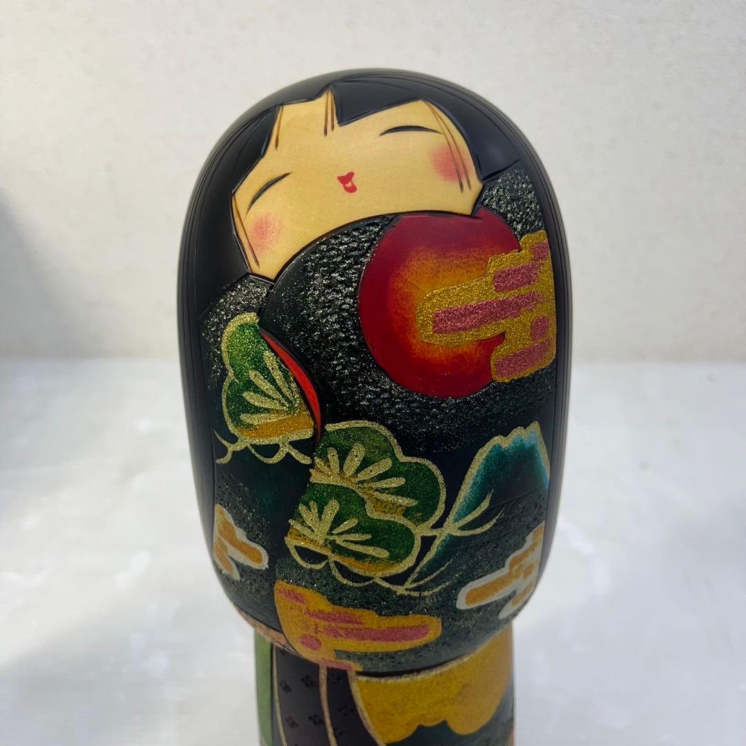 美品☆創作こけし☆伝統こけし 関口としお 春暁