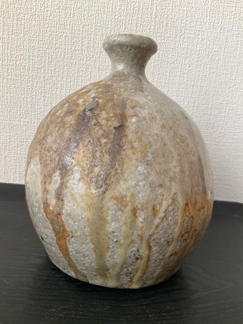 越前焼　塙幸次郎　信楽花入　花入　一輪花入　一輪挿し　花瓶