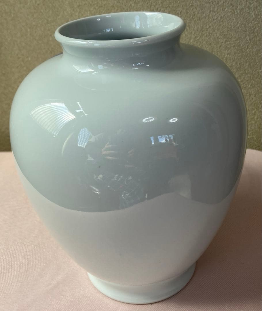 深川製磁器　柿の絵　白磁　シンプル　宮内庁御用達　浮き絵が繊細