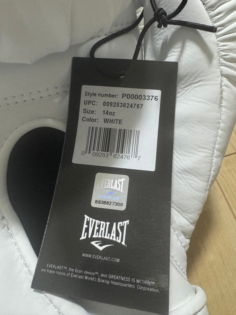 EVERLAST Elite２PRO トレーニンググローブ/ホワイト　タグ付