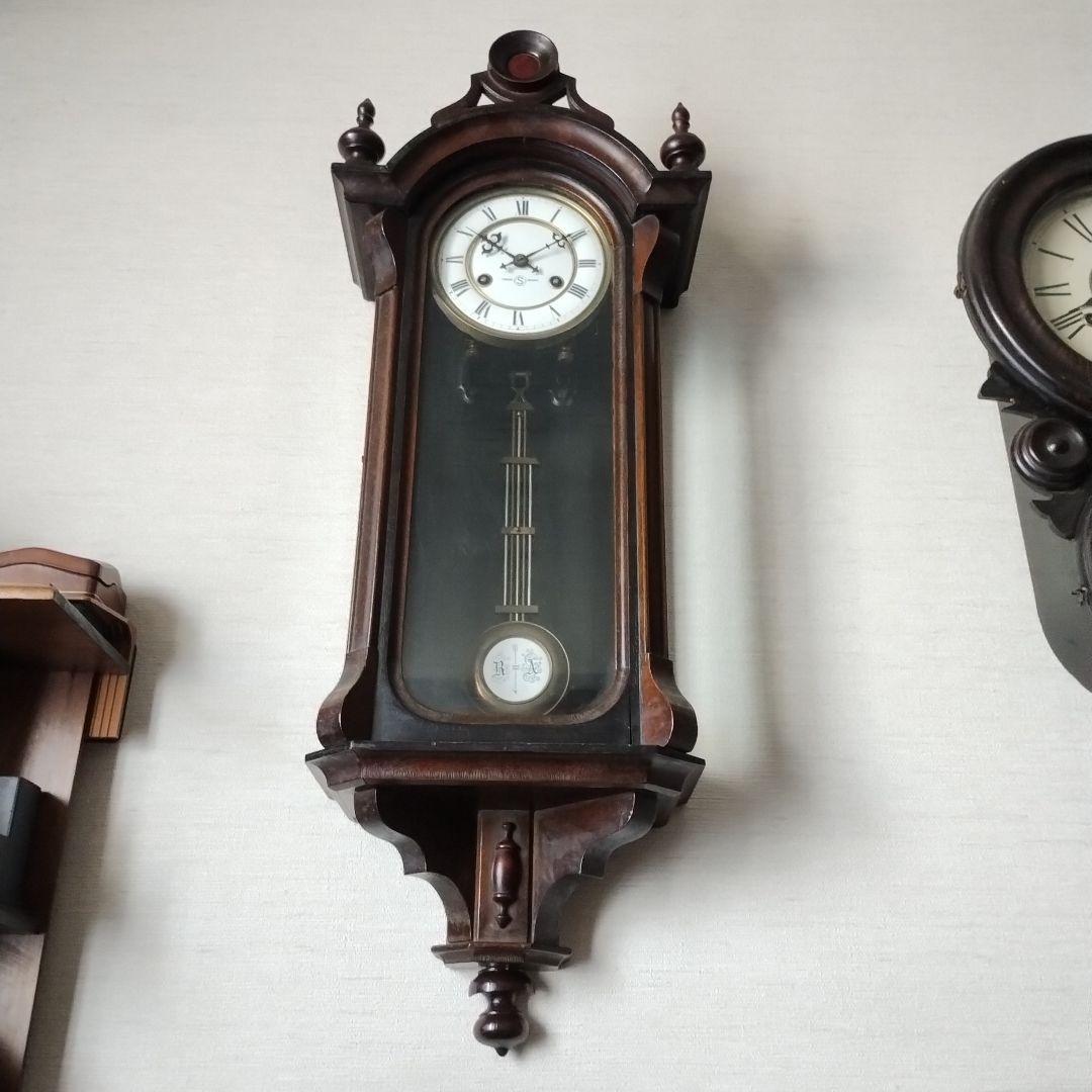 S*y様 アンティーク　掛時計　精工舎　巴里　古時計　初期型　ゼンマイ式　振り子
