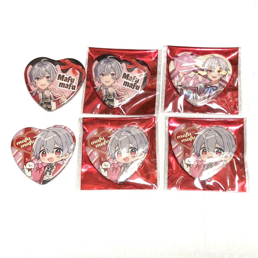 ホロ まふまふ バレンタイン シークレット 缶バッジ ハート 等身
