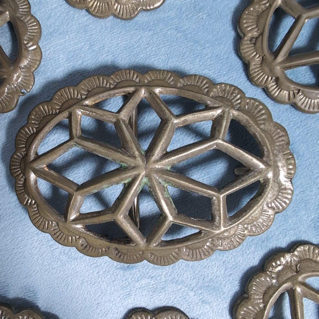 コンチョ　ベルト　バックル　ナホバ　ネイティブアメリカン　ビンテージ