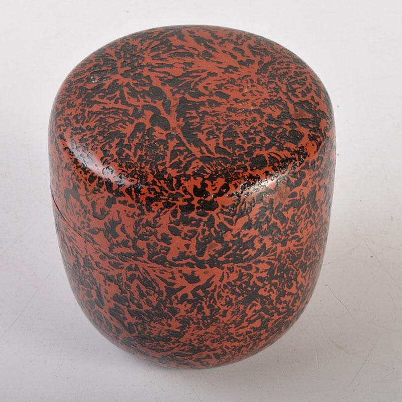 茶道具　加賀蒔絵師　新井司峰作　堆朱　中棗　共箱　V　6838