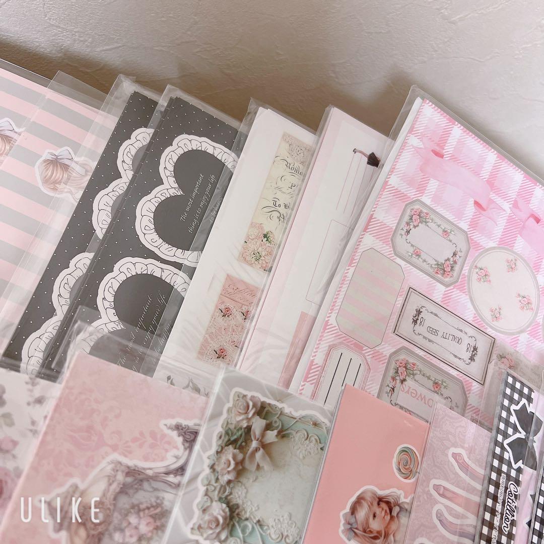 コラージュ素材 トレペ コラージュシート 紙モノ デザインペーパー まとめ売り