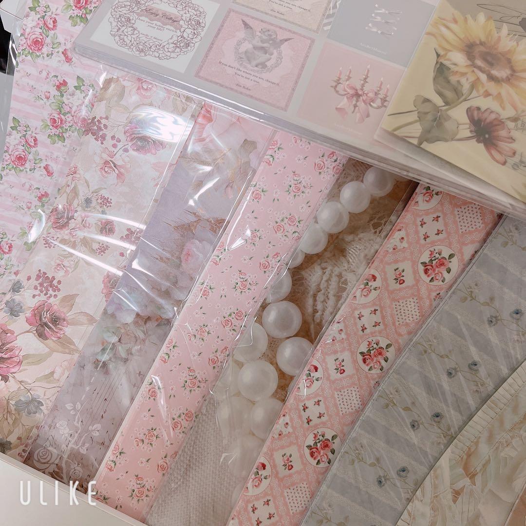 コラージュ素材 トレペ コラージュシート 紙モノ デザインペーパー まとめ売り