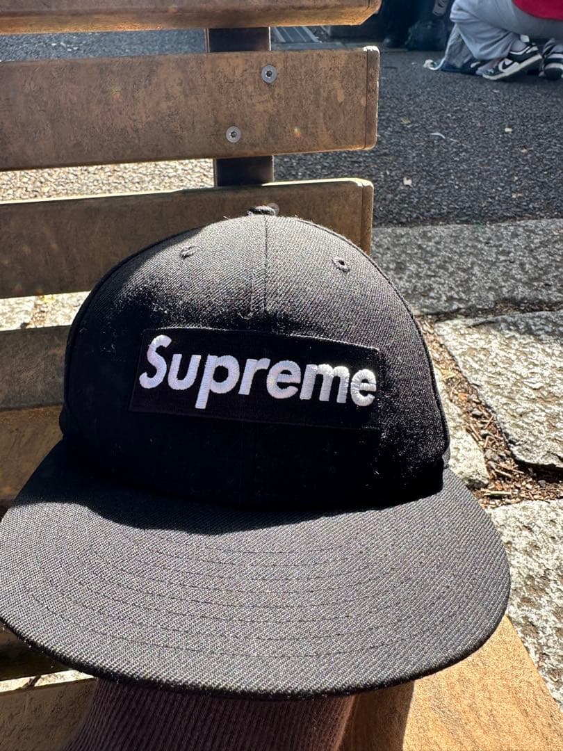 Supreme NATIONAL CHAMPIONS キャップ　ブラック