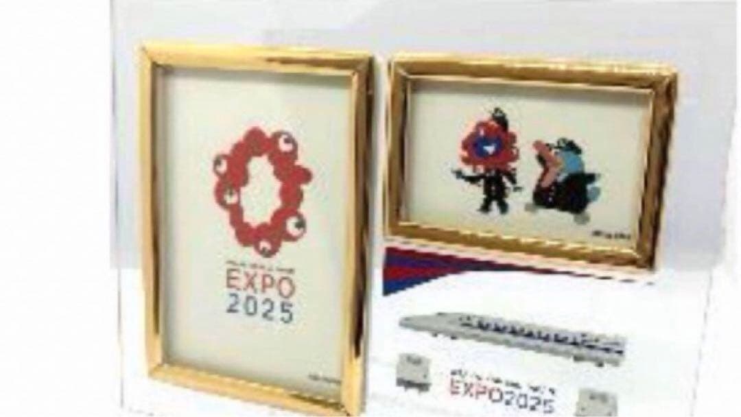 【万博会場限定品】大阪・関西万博　フォトフレーム新幹線　ミャクミャク　イコちゃん