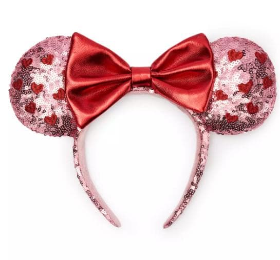 新作【日本未発売】 ミニー バレンタイン スパンコールカチューシャ