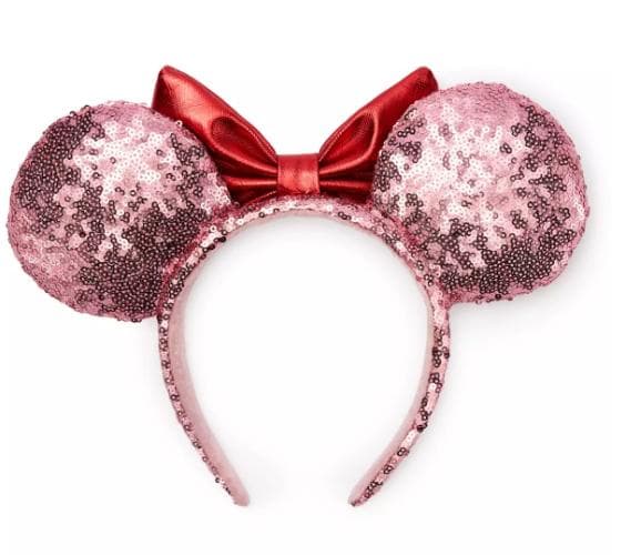 新作【日本未発売】 ミニー バレンタイン スパンコールカチューシャ
