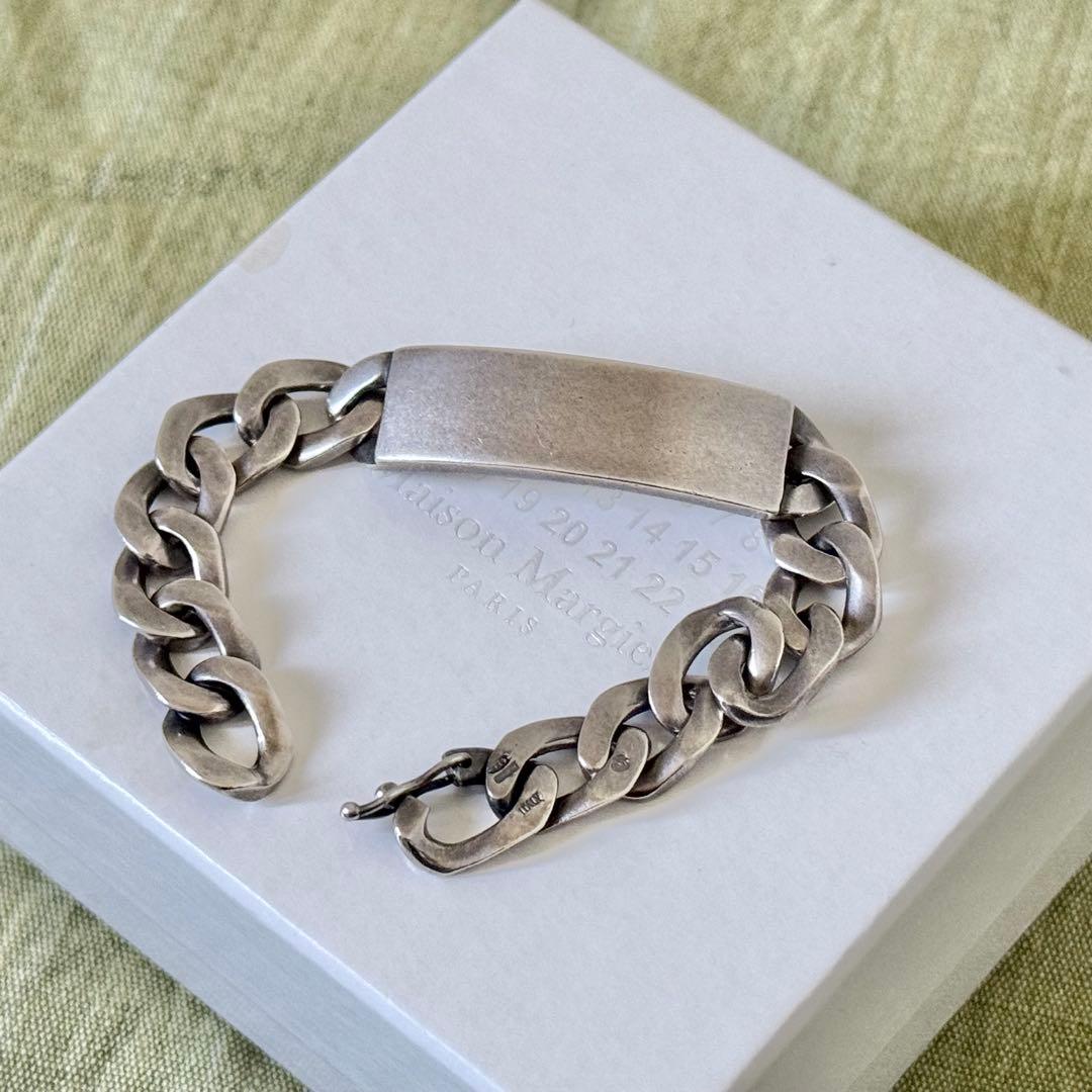 Maison Margiela シルバーチェーン ID ブレスレット