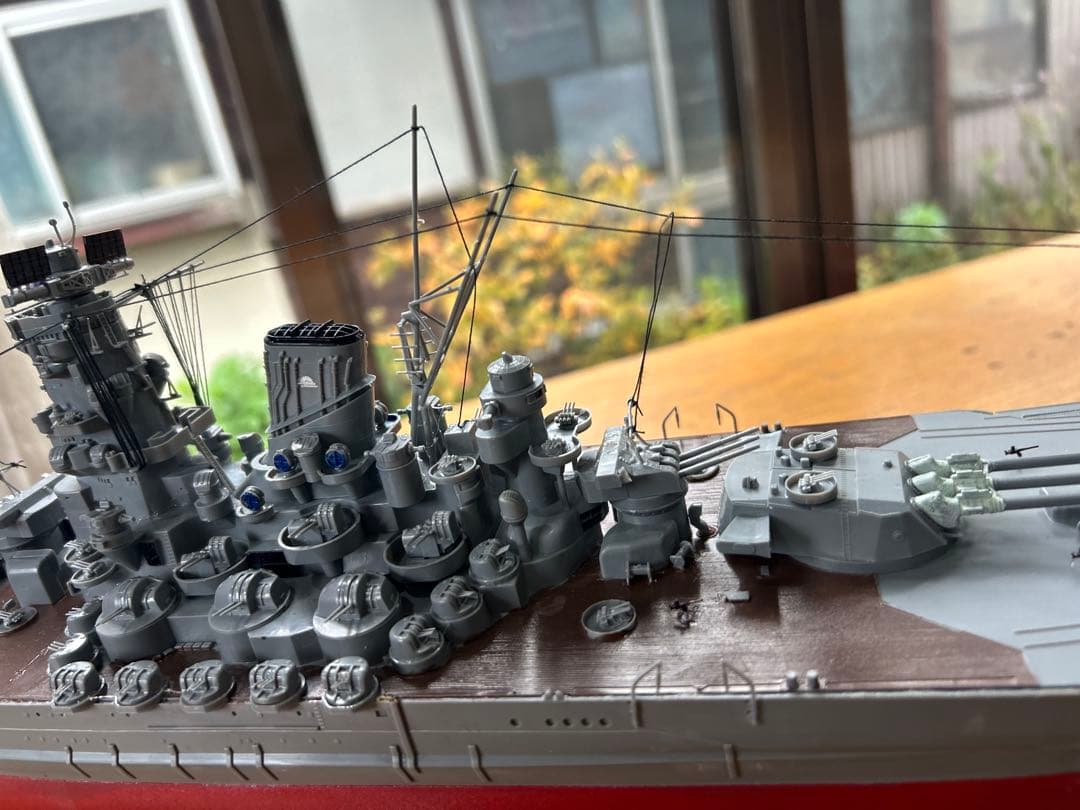 男たちの戦艦大和、1/350サイズ精密加工完成品。送料込みで販売します。