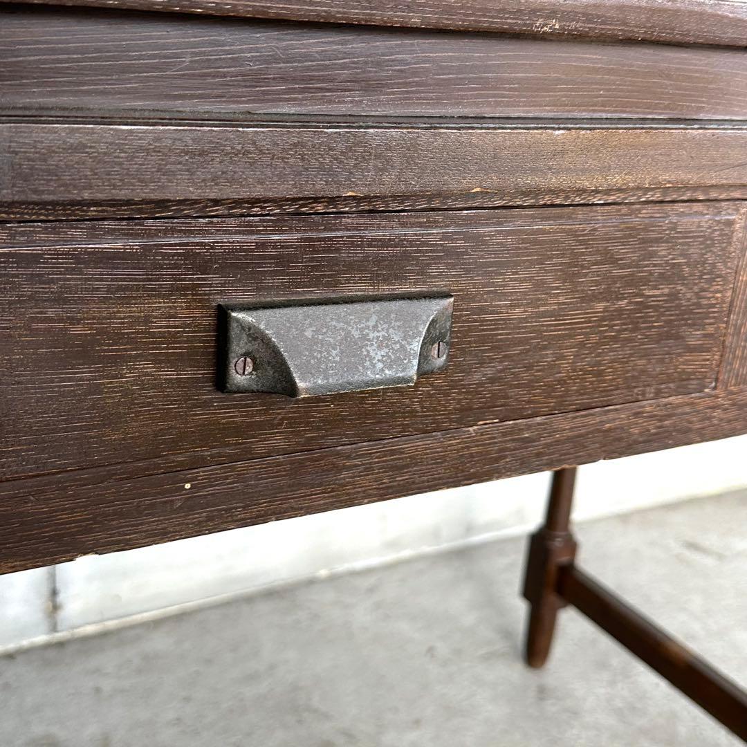 ✦昭和レトロ✦ アンティーク 製図机 ドラフティングデスク 木製 ライティング