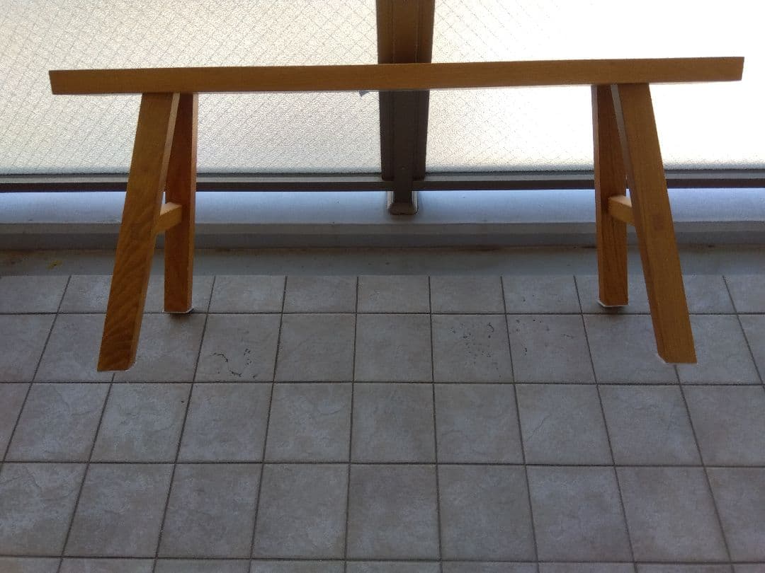 無印良品　長椅子　スツール　長さ100cm　オーク材