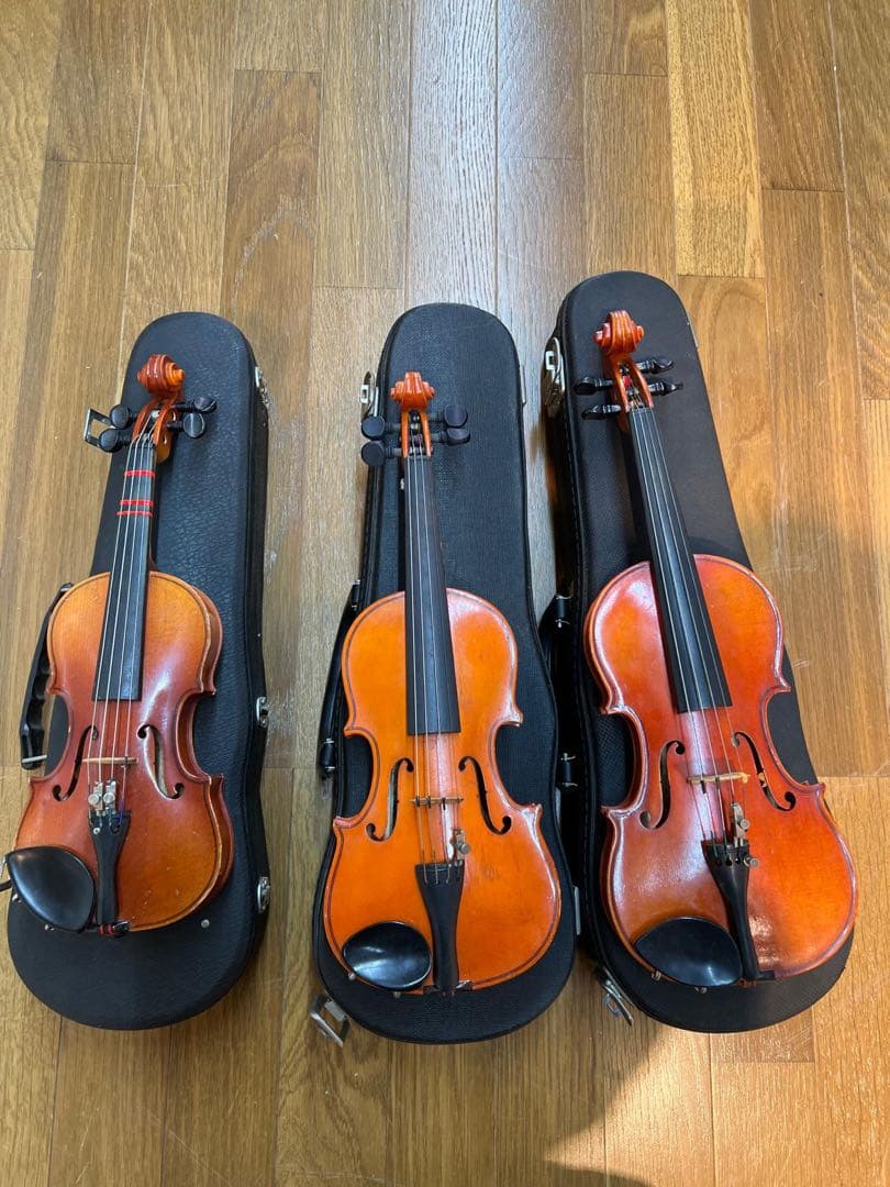 バイオリン3本セット ハードケース付き