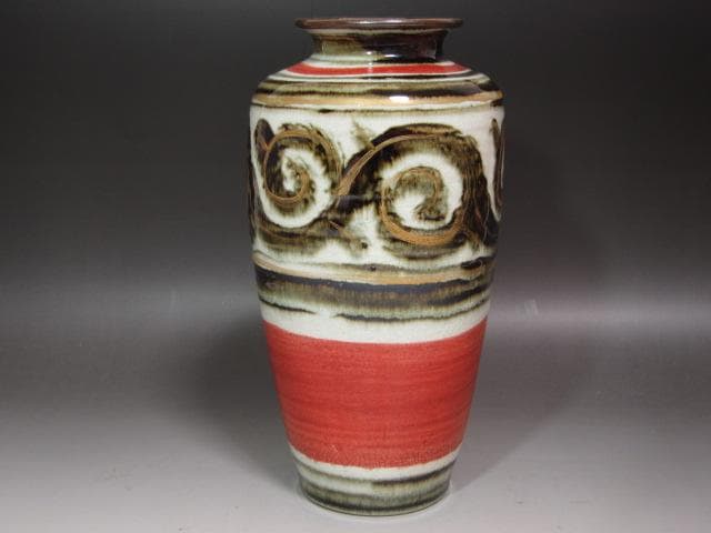 ☆　清水六兵衛　花入　裏千家　十四代　淡々斎の花押がございます☆y466