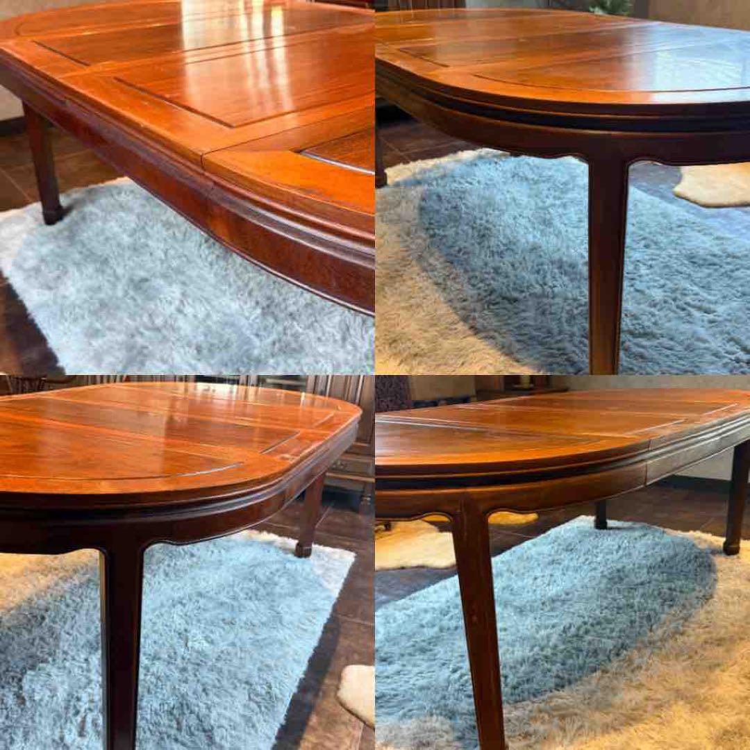 唐木　花梨　8人掛け　エクステンションテーブル　ダイニングセット　IIR