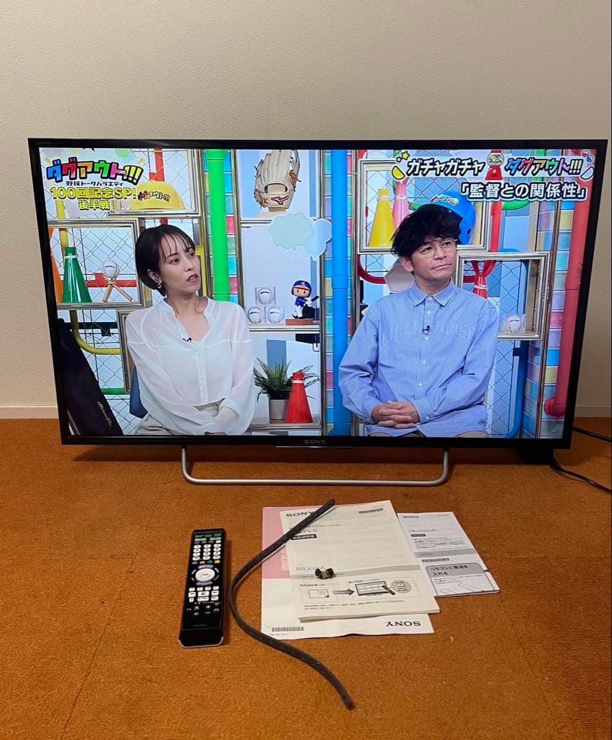 SONY 40V型 液晶テレビ BRAVIA KJ-40W700C 動画アプリ○