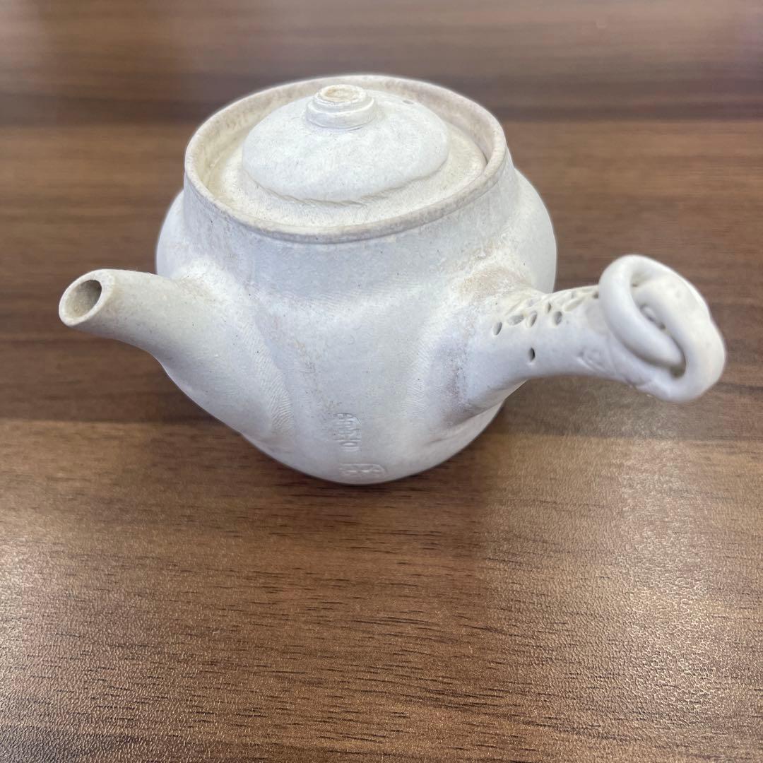 型万古　急須　白万古　萬古焼