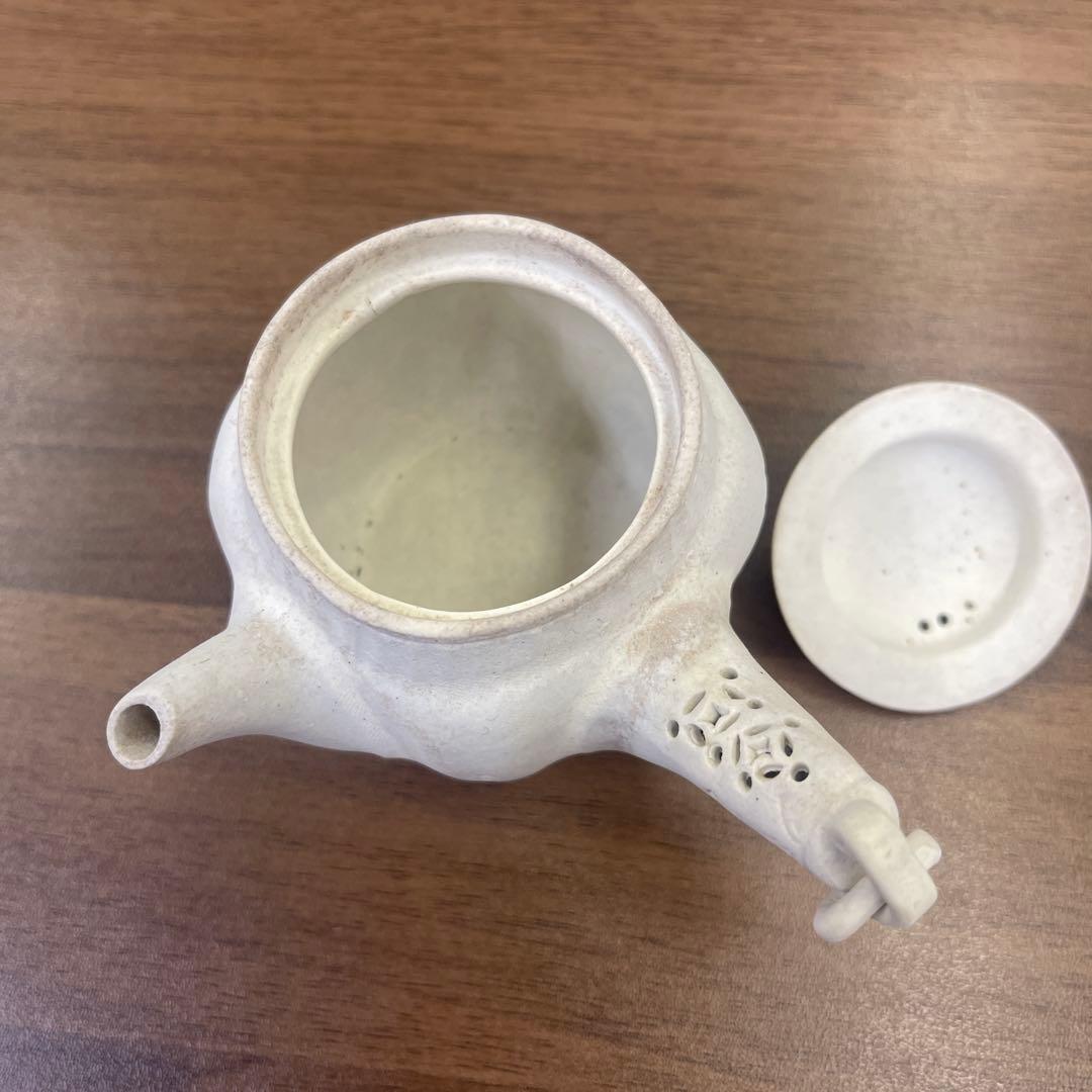 型万古　急須　白万古　萬古焼