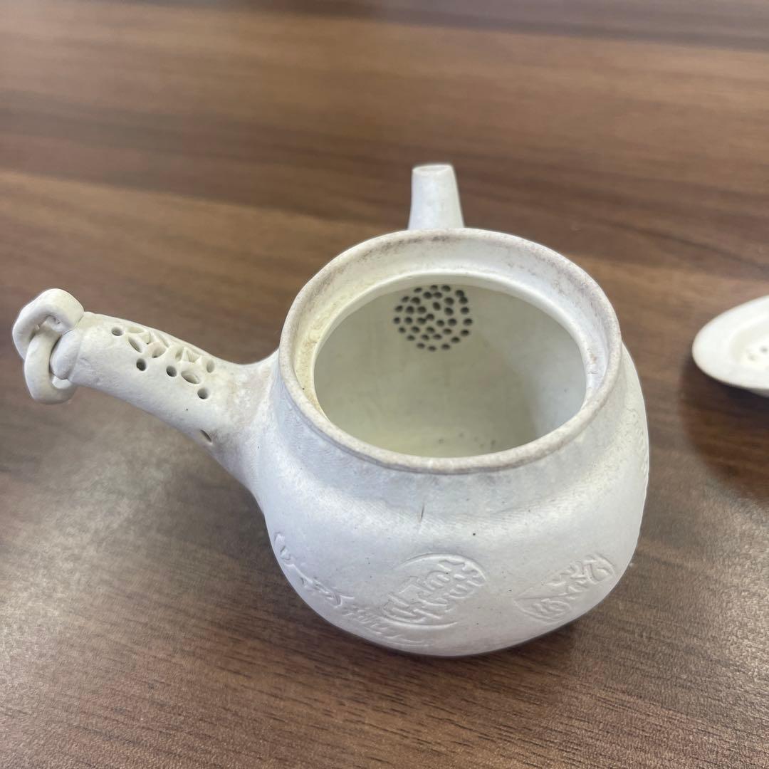 型万古　急須　白万古　萬古焼