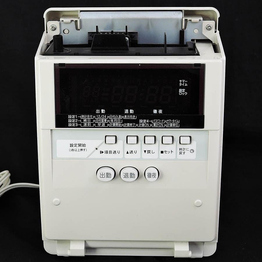 ★清掃済 美品 MAX タイムレコーダー ER-80S + Sカード新品20枚